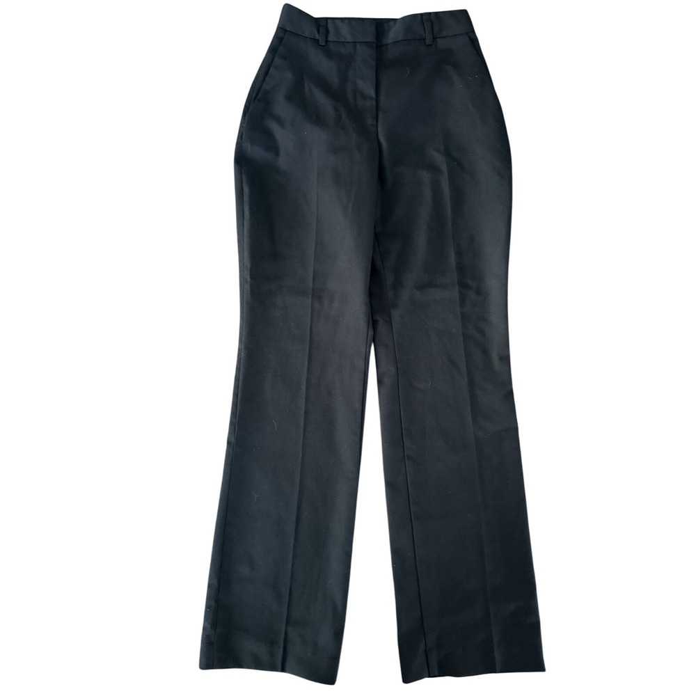 Zara Women's XS Black High Waisted Straight Leg Dress Pants Trousers | SKU 0375